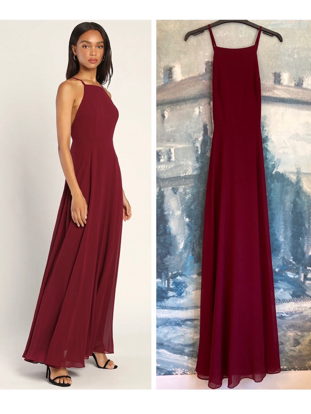 Lulu's Mythical Kind of Love Plum Purple Maxi Dress Size Small